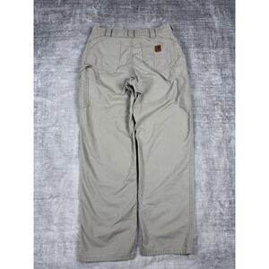 Carhartt Pants Mens 36x34 Tan Dungaree Fit Carpenter Canvas Vtg Y2K B151 Tan